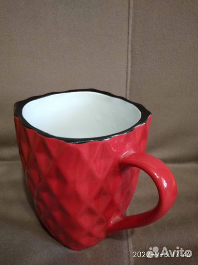 Набор чашек на подставке из семи предметов.Новый