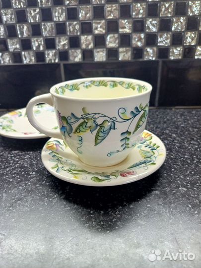 Чашка с блюдцем Семикаракорская керамика