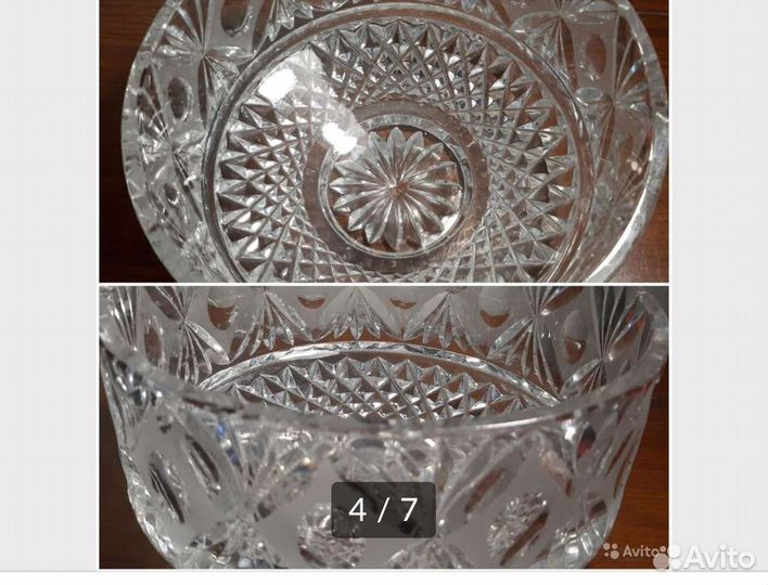 Вазы хрустальные.Фужеры