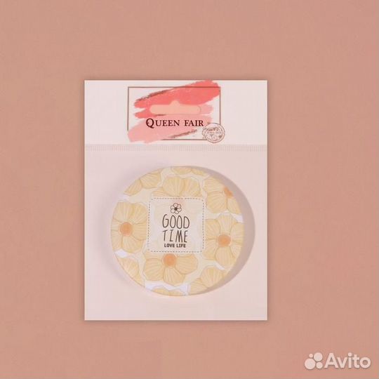 Зеркало складное «Нежность и надписи», d 7,5 см, с