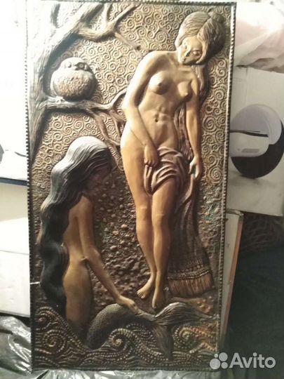 Картина медная чеканка СССР