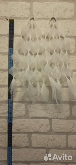 Красивые хвостики на резинке из канекалона