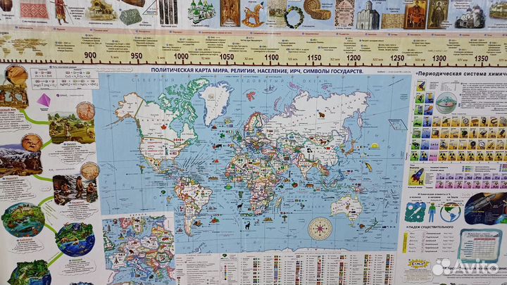 Крупный обучающий плакат для детей