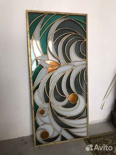 Советские витражи в аллюминевой раме