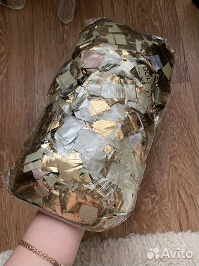 Конфетти, конфетти золотое, метафан, блестки