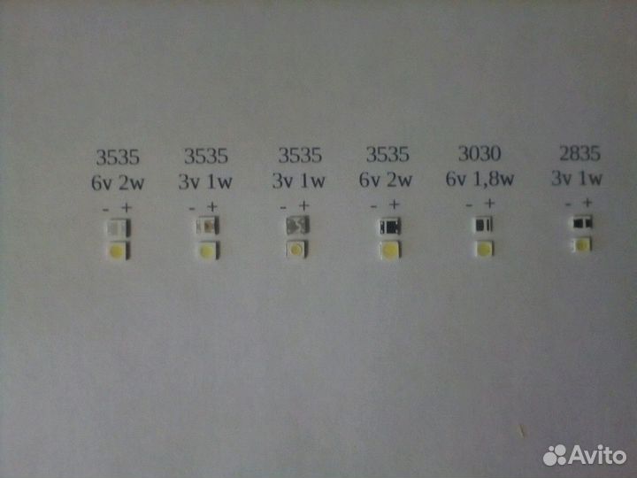 Светодиоды и линзы LG lnnotek, samsung и др