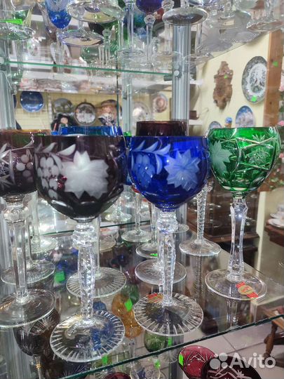 Фужер цветной хрусталь Германия