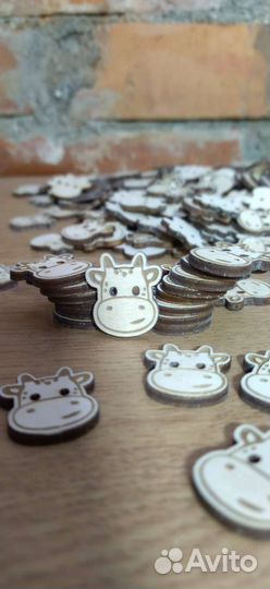 Пуговицы деревянные