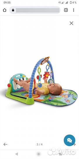 Развивающий коврик Fisher-Price Пианино
