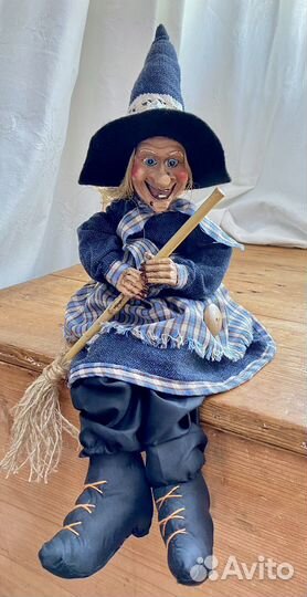 Кукла баба яга46см, веселая яга Оберег в коллекцию