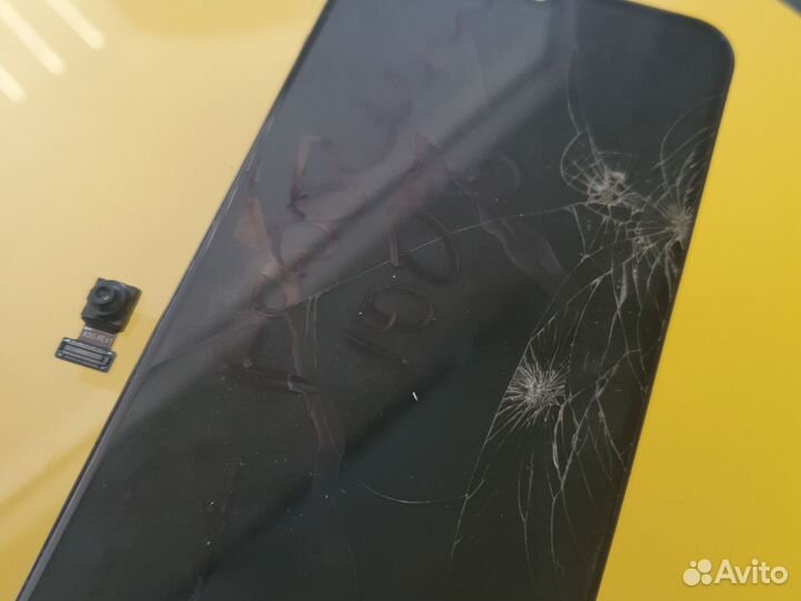 Битый рабочий дисплей Samsung A50 + фронт. камера