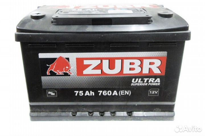 Аккумулятор zubr 75 A