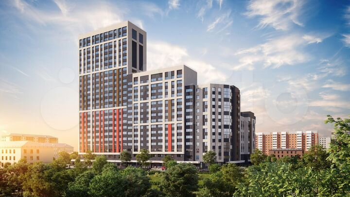 2-к. квартира, 61,8 м², 12/24 эт.