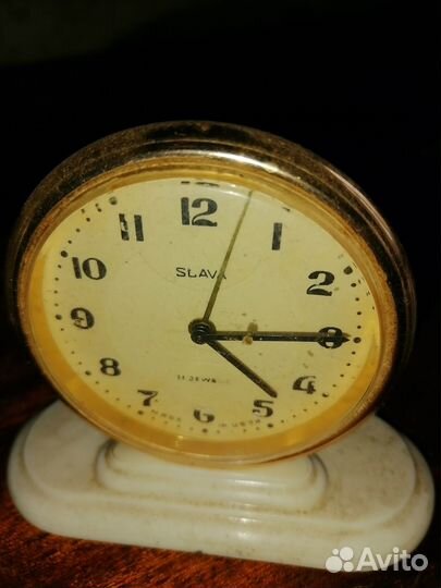 Часы будильник СССР Slava