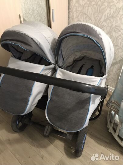 Коляска для двойни 2 в 1