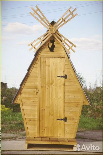 Дачный туалет с кошкой щцу 857
