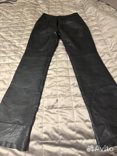 Кожаные брюки женские