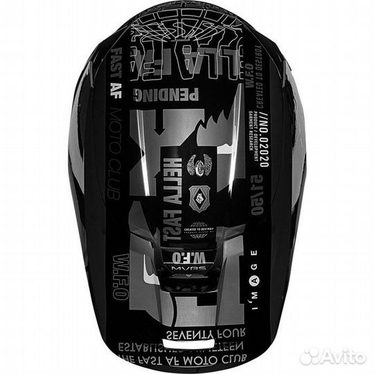 Мотошлем Fox V1 Illmatik Helmet Black