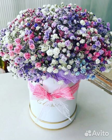 Букет из гипсофилы огромный