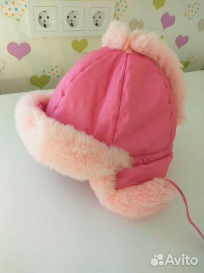 Зимняя теплая шапка 2-3 года