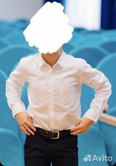 Рубашка белая Lc Waikiki 122-128 7/8 лет