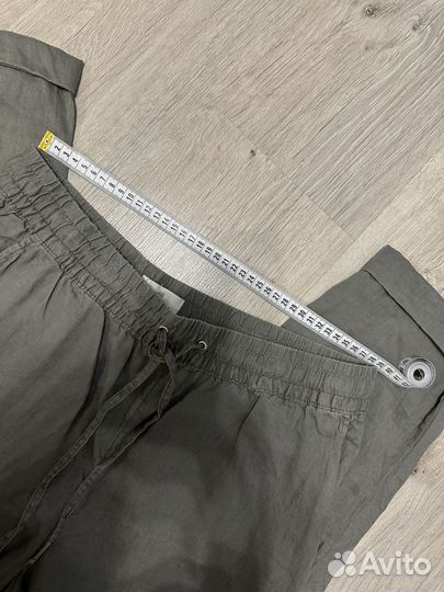 Льняные брюки hm 40 размер