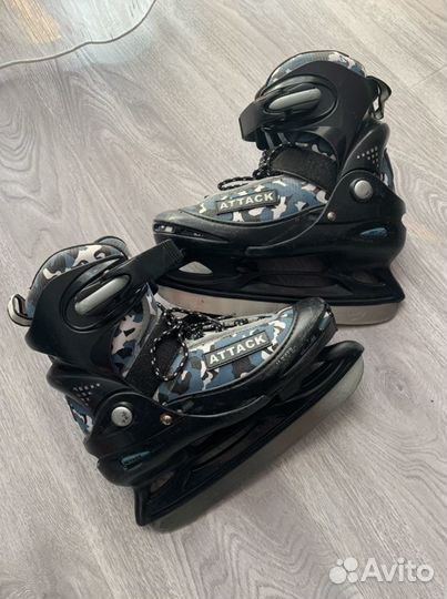 Коньки детские раздвижные 34-37