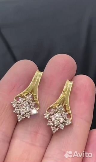 Золотые серьги