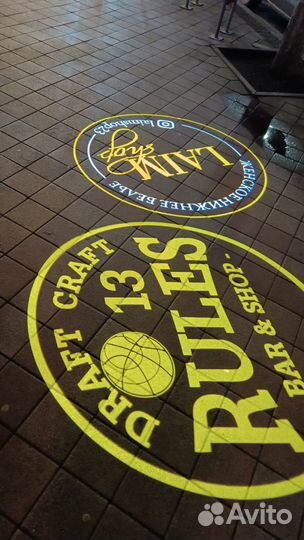 Рекламный световой гобо проектор и слайды от произ