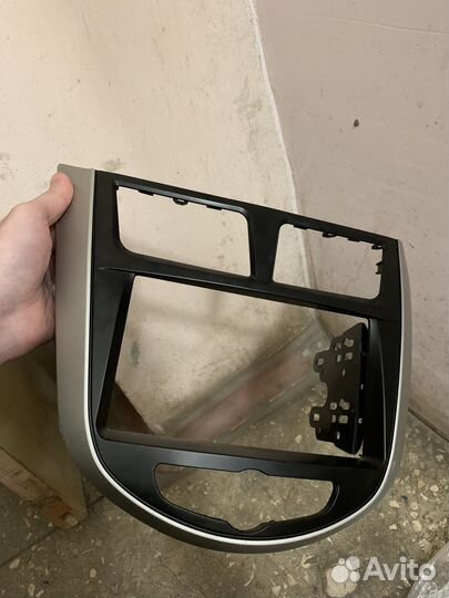 Рамка под 2din магнитолу солярис