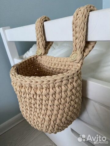 Органайзер на кроватку подвесная корзина