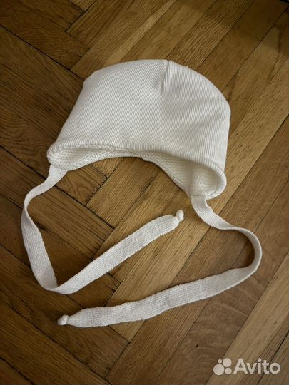 Шапочка детская для новорожденного осень-зима