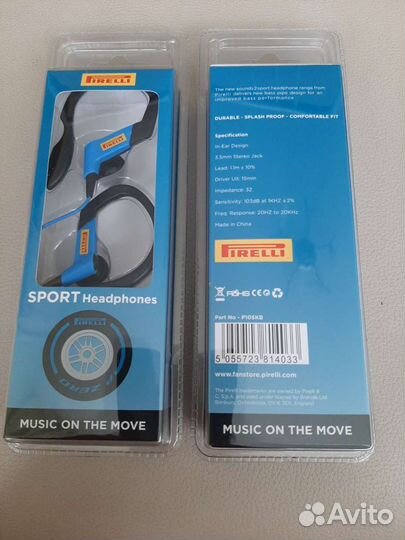 Наушники Pirelli Sport