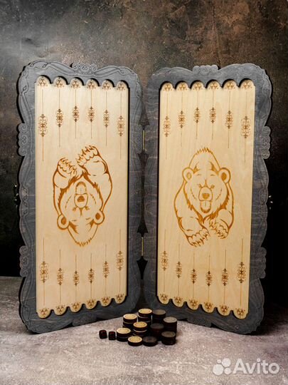 Нарды С гербом 50 см Ручная сборка