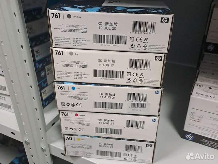 Картридж hp 761 Yellow