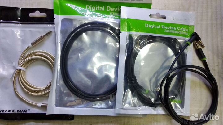 Кабель провод AUX аудио jack 3.5 (звук)