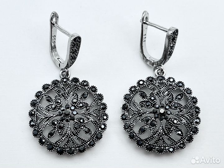 Серьги серебряные
