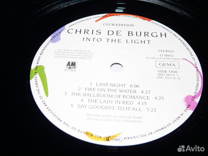 Виниловая пластинка Chris De Burgh-Into The Light