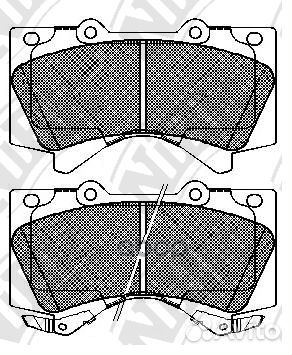 Колодки NiBK PN1541 PN1541 NiBK