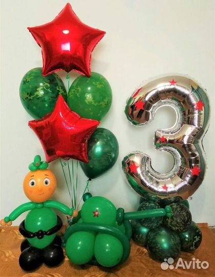 Цифры из шариков для деток