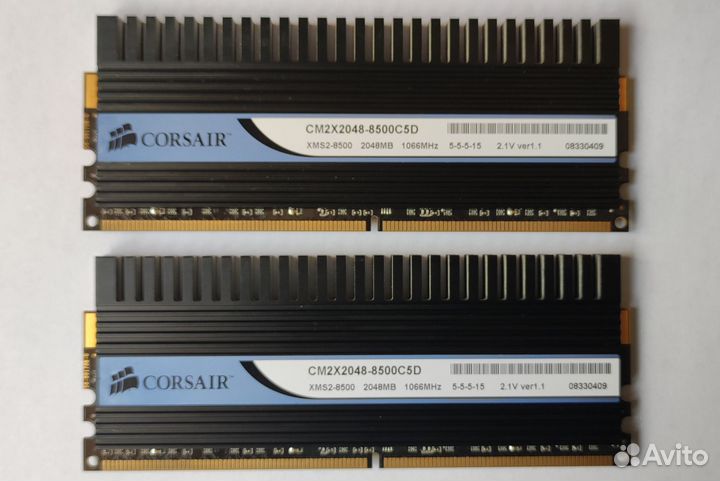 Оперативная память Corsair ddr2 4gb (2gb x 2)