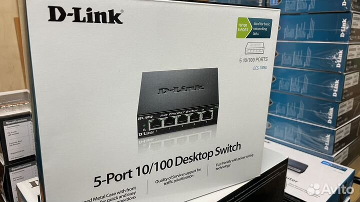 Свитч D-Link 5-port 10/100 DES-1005D