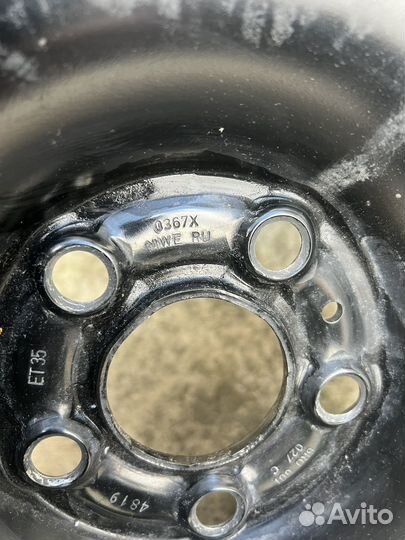 Штампованные диски R14 VW Skoda 6ru601027c