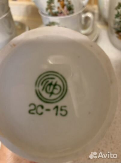 Чайный сервиз фарфор СССР