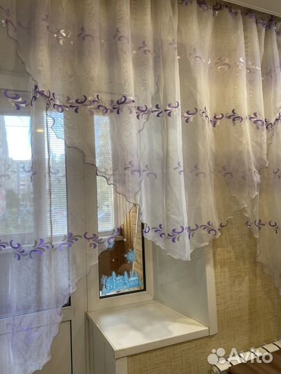 Тюль кухонная