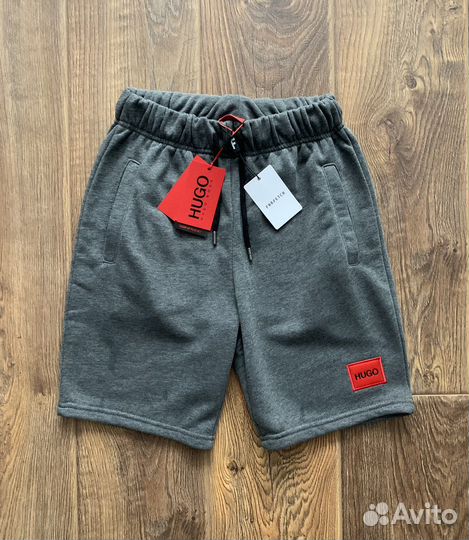 Шорты трикотажные мужские Х. Босс (серый)