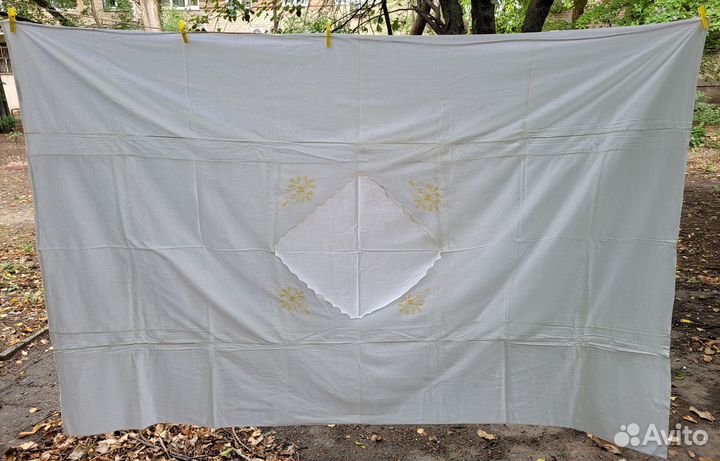Постельное белье СССР с вышивкой