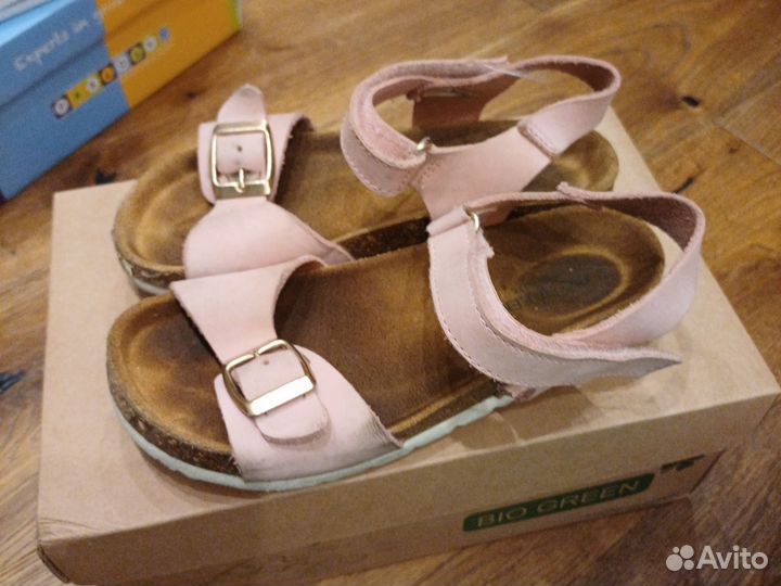Сандалии пробковые, Bio Green, 30 размер