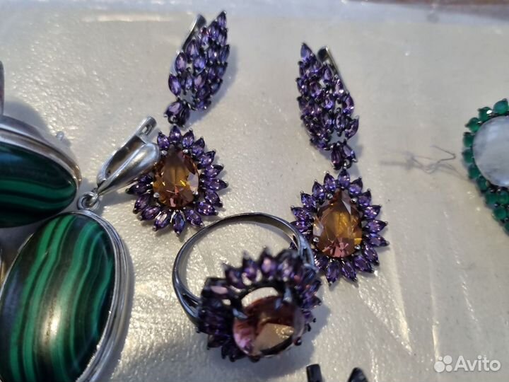 Серьги серебро