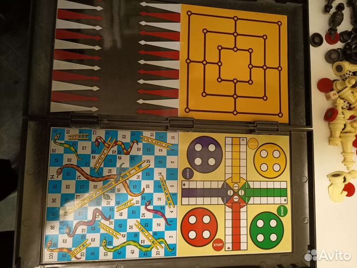 Шахматы шашки нарды, домино